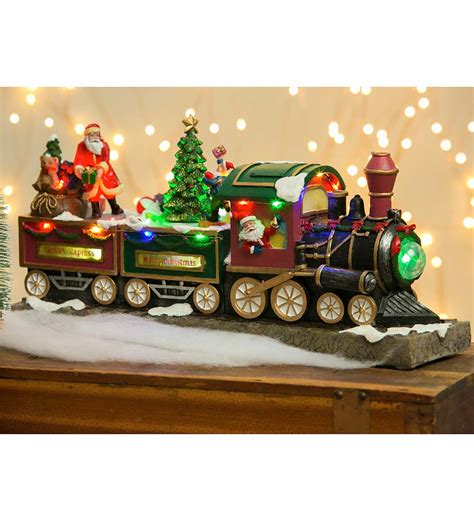 Led Musical Christmas Train Decor Wind And Weather