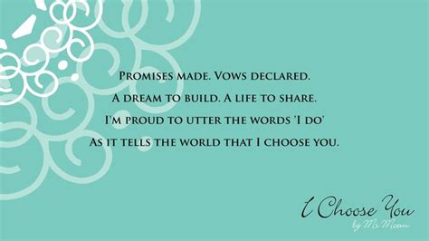 I Choose You ~ A Wedding Poem Wedding Poems Poems Wedding Verses