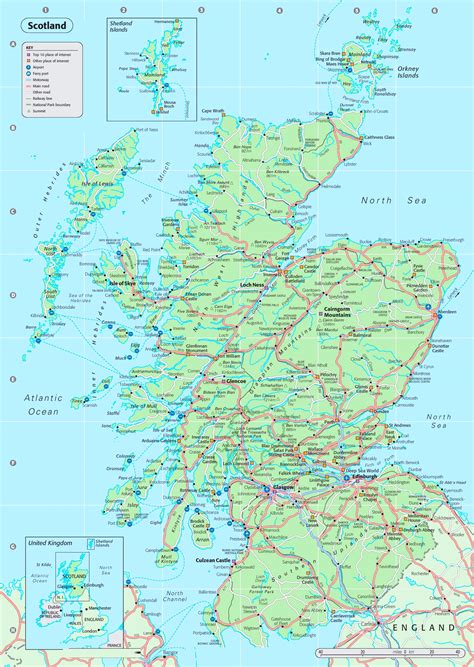 Printable Scotland Map Printable Word Searches