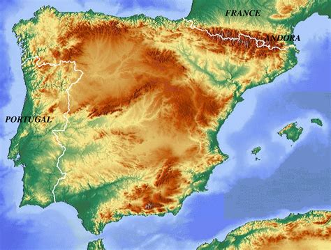 Cartina Fisica Spagna Monti Cartina Geografica Mondo Images And Porn
