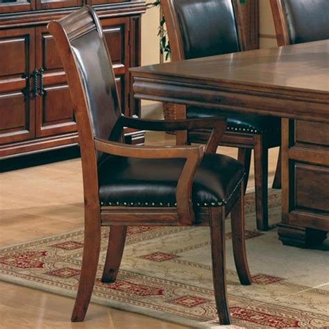 Leather Dining Chairs With Arms Foter