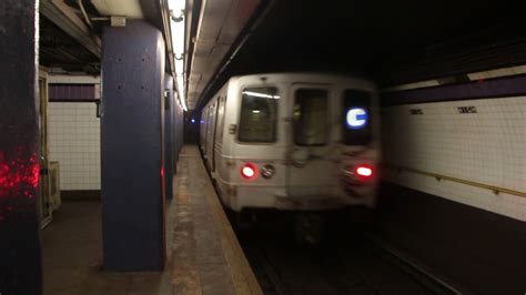This was a rerouted e train via central park west, and was. R46 (C) Train at High Street - Brooklyn Bridge - YouTube