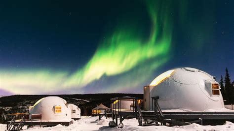 fairbanks borealis basecamp puts on a light show travel weekly