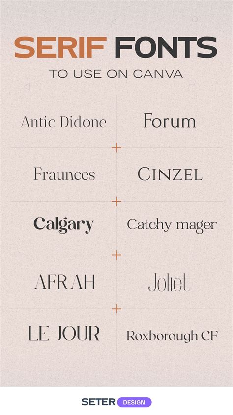 Best Serif Fonts For Canva Artofit