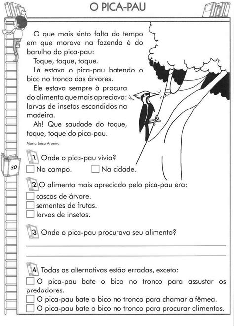 A Arte De Educar Atividades De Interpretação De Textos