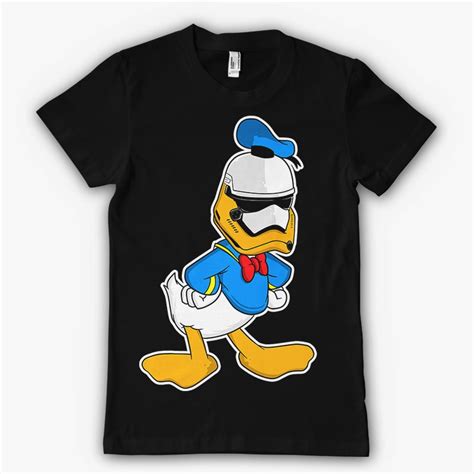 T Shirt Donald Duck Firstorder Homme Noir Ketshooop T Shirts