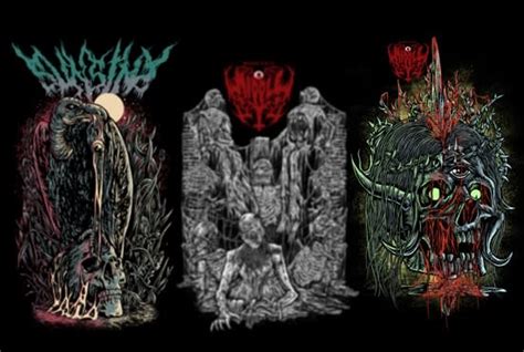 Tshirtalbum Cover Art And Heavy Metal Horror Illustration By
