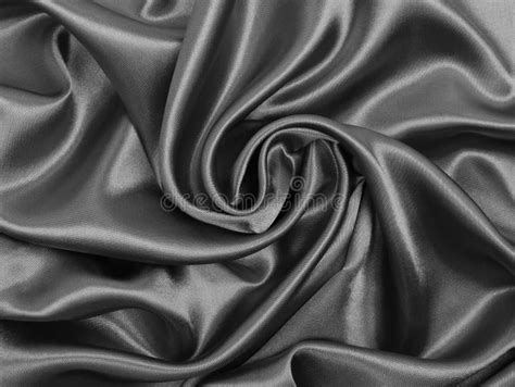 Smooth Elegant Dark Grey Silk Or Satin Texture As Abstract Background