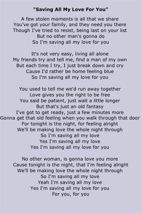 Whitney Houston Love Songs Lyrics Song Lyrics Rock Music Quotes Lyrics