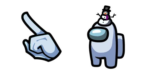 Among Us Custom Cursor Browser Extension Snowman Hat Snowman