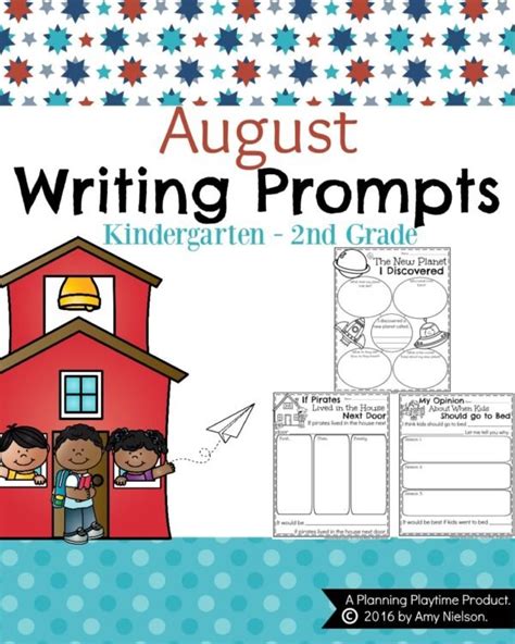 August Writing Prompts Planning Playtime