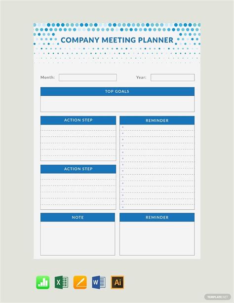 Planner Excel Templates Spreadsheet Free Download