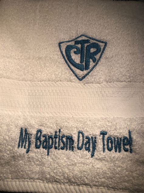 Lds My Baptism Day Towel