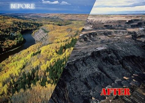 Tar Sands Before And After Photo Doğa