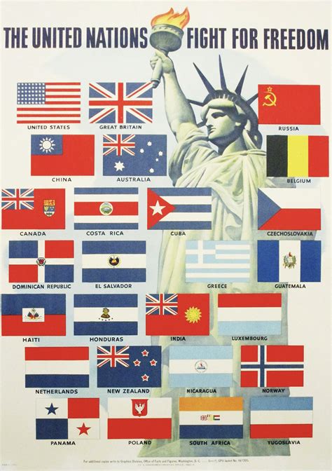 Artist Unknown The United Nations Fights For Freedom 1942 Meehan