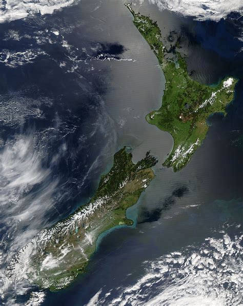 Nasa Visible Earth New Zealand
