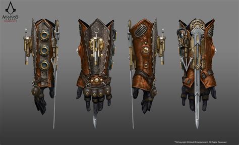 Ac Syndicate Black Leather Gauntlet Schematic
