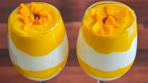 Mango Mousse Recipe Only 3 Ingredients How To Make Mango Mousse Dessert Without Egg Or