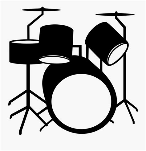 Simple Drum Set Drawing Free Transparent Clipart Clipartkey
