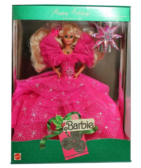 Happy Holidays Barbie Early 90s Vintage Toy In Box Doll Mint Condition Uk