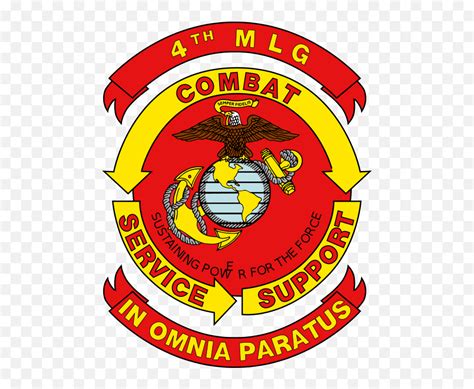 Usmc 4th Mlg Vector Marine Corps Units Battalion Vector Emojimarine