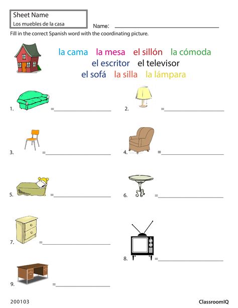 Pin On Spanish Worksheets Level 1