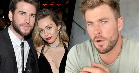 chris hemsworth takes a brutal swipe at miley cyrus