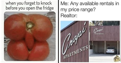 Two Pictures One With Tomatoes And The Other With Onions In Front Of A
