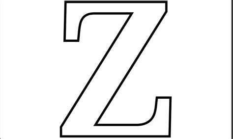 Printable Pdf Letter Z Coloring Page Printable Alphabet Letters