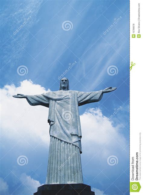 Brazilian Christ Statue Rio De Janeiro Stock Photo Image