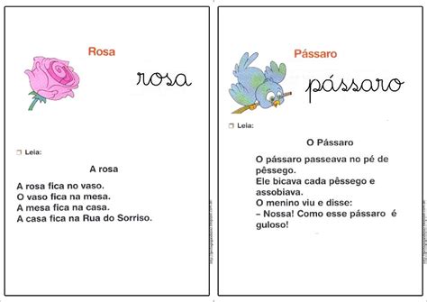 Atividades Com Pequenos Textos Com Sílabas Complexas