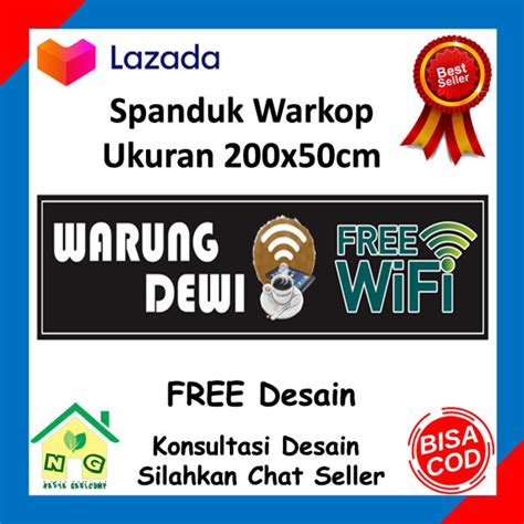 Contoh Spanduk Warkop Wifi Banner Warkop Contoh Desain Spanduk Images