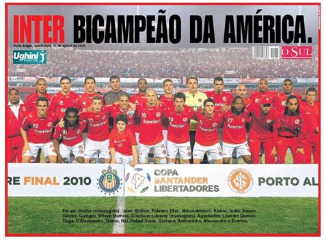 Inter de porto alegre tiene la opción de consagrarse campeón en cancha del flamengo el próximo domingo. TINTA DEPORTIVA: Inter campeón de la Copa Libertadores ...