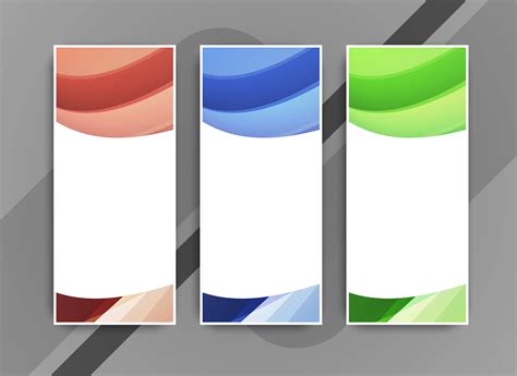 Abstract Elegant Colorful Banners Set 532350 Vector Art At Vecteezy