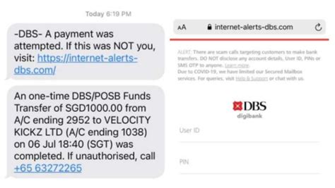New Type Of Phishing Scam Targets Bank Customers With Spoof Smses Police Cna