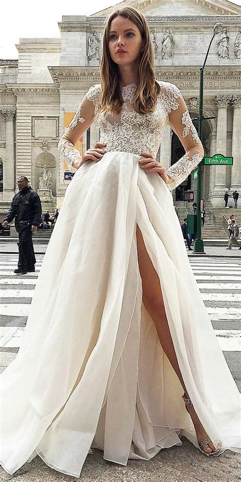 great illusion sleeve wedding dress in the year 2023 don t miss out blackwedding3