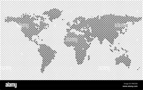 World Globe Dots Vector Illustration Black And White Stock Photos