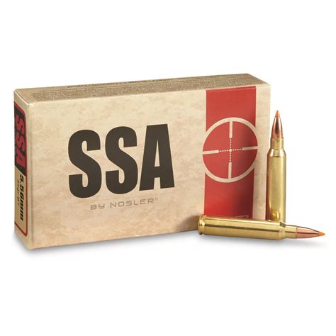 Ssa 556x45mm Nato Ballistic Tip Varmint 55 Grain 20 Rounds