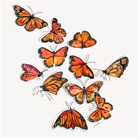 Monarch Butterflies Flutter Print Monarch Butterflies Art Butterfly
