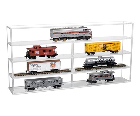 Clear Acrylic Model Train Display Case With 4 Shelves A123 Better