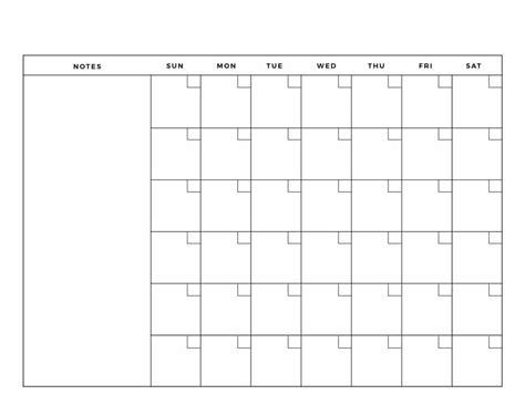 Printable Blank Calendar Templates World Of Printables