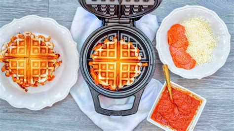 Make Your Own Waffle Iron Pizza Always Moving Mommy