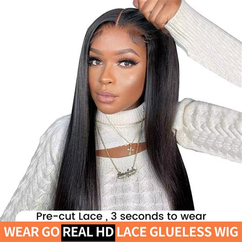 High Quality Wear Go Straight Hd Lace Closure Glueless Wig Fro Women Manufacturer And