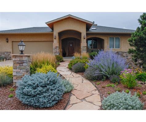 Exceptional Entrance Xeriscape Front Yard Xeriscape Landscaping