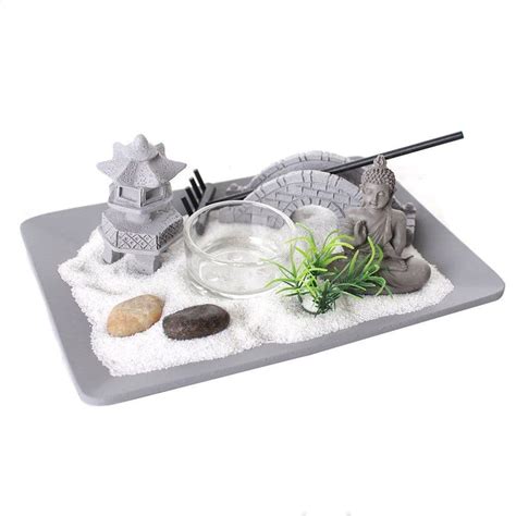 Whether it's the zen getaway where you create your masterpiece or a home office studio for your business, a prefab backyard office from summerwood will add value to your home. Zen Garden Kit - Tabletop Zen Garden Complete With Buddha Figurine and candle holder