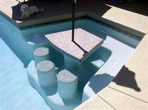 Tables And Stools Pool Features True Blue Pools