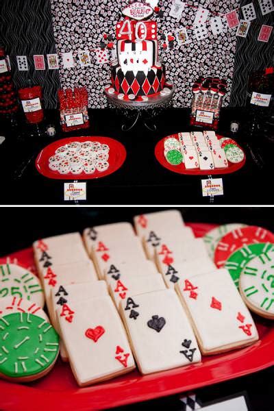 Throw a themed birthday party that makes it all about turning 40! Casino Themed 40th Birthday party - Tip Junkie