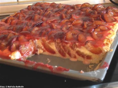 Hast du lust einen veganen kuchen auszuprobieren? Zwetschgen-Apfelmus-Kuchen - Rezept mit Bild - kochbar.de