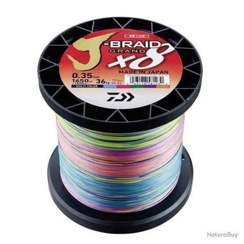 Tresse Daiwa J Braid Grand X8 Multicolore 1500 M 28 100 26 5 Kg