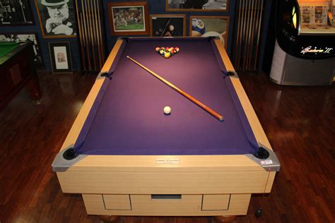 Purple And White Pool Table Man Cave Supplies